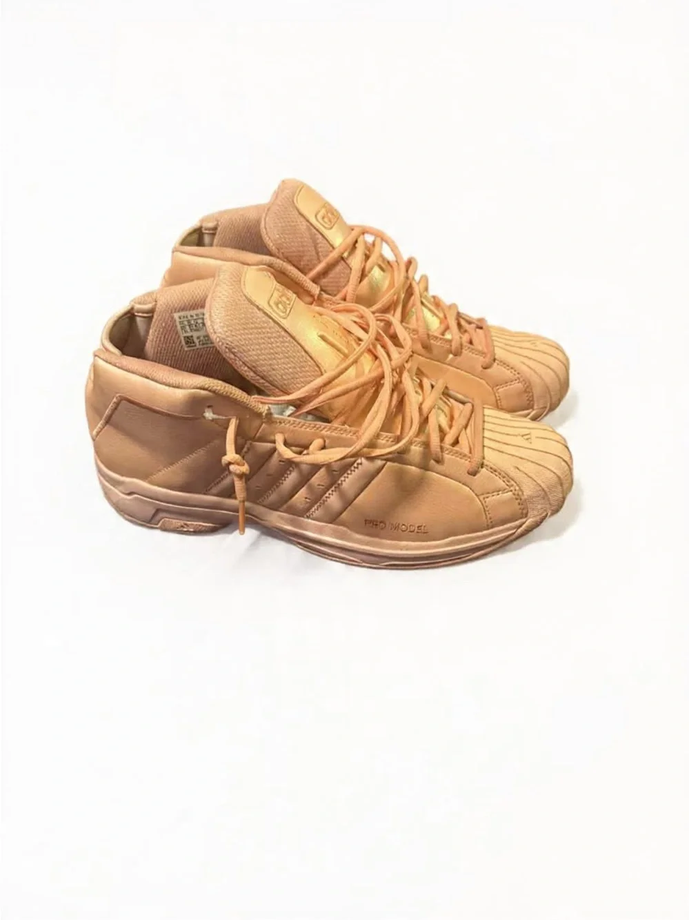 adidas Kids Metallic Pink-Tan Sneakers
